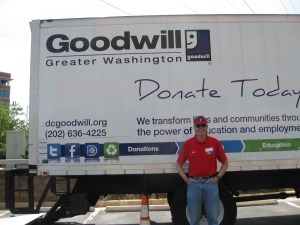 Dick in front of Goodwill Truck