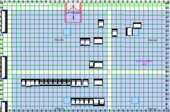 typical data center floor plan